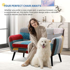 Bonzy Home Modern Colorful 2 Piece Coroful Fabric Sofa Set, Included Accent - Image 7