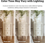 STO'SENSE Nightstand w/Charging Station & 3 Drawers, Pre-Assembled, Vintage - Image 9