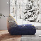 WHGBJA Bean Bag Chairs for Adults, Memory Foam Couch Loveseat Sofa Chair - Image 5