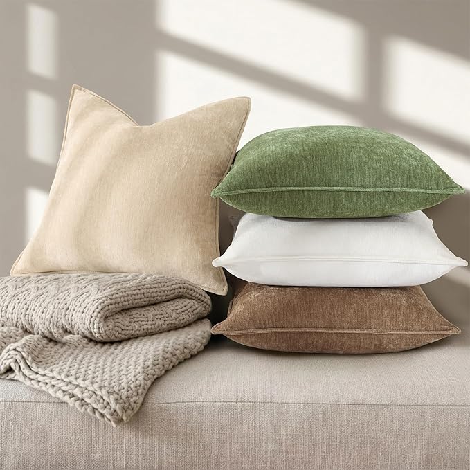 decorUhome Summer Couch Throw Pillow Covers 16x16 Set of 2, Decorative Soft - Image 5