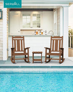SERWALL HDPE Outdoor Rocking Chair - Image 6
