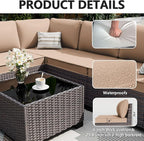 ALAULM 7 Pieces Patio Furniture Set - Image 4