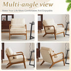 VINGLI Upgraded Premium Corduroy Accent Chairs Set of 2, Upholstered Arm Chair - Image 7