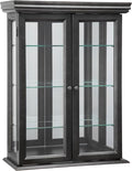 Design Toscano Country Tuscan Hardwood Wall Curio Cabinet: Ebony Black Finish by DesignToscano