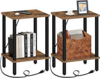 TUTOTAK End Table with Charging Station, Side Table with USB Ports and Outlets by ChoosetutotakFurnitureBuildYourCozyHome