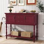 ARTPOWER Console Table with 2 Drawers, Retro Entryway Table with 2 Door by PowerofArtBetterforLife