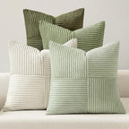MIULEE Summer Light Green Decorative Throw Pillow Covers 18x18 Inch Set of 4 by MIULEE