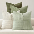 MIULEE Summer Light Green Decorative Throw Pillow Covers 20x20 Inch Set of 4 by MIULEE