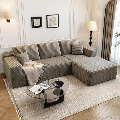 107.5" Cloud Modular Sectional Sofa Couch by Settab
