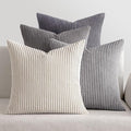 MIULEE Pack of 4 Neutral Grey Gradient Decorative Throw Pillow Covers 18x18 by MIULEE