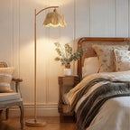 Oneach Rattan Floor Lamp for Bedroom, Boho Floor Lamp - Image 4
