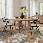 RELEANY Washable Area Rugs Square 9ft Non-Slip Modern Abstract Soft - Image 8