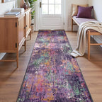 RELEANY Washable Area Rugs 2'x8' Non-Slip Modern Abstract Soft by RELEANY