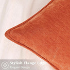decorUhome Summer Couch Euro Sham Throw Pillow Covers 22x22 Set of 2, - Image 3