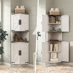 Vabches 64.8" Tall Farmhouse Corner Cabinet - Image 8