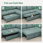 HONBAY Modular Sectional Sleeper Sofa - Image 6
