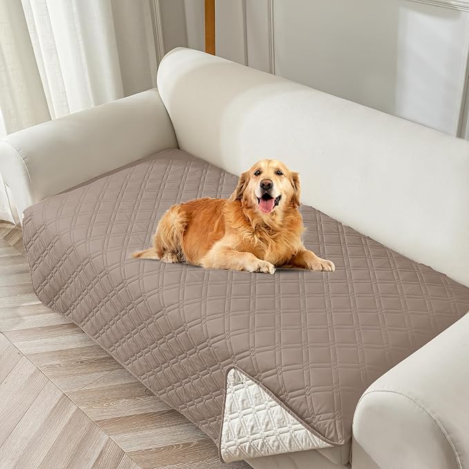 Genina Waterproof Couch Cover, Washable Anti-Slip 67 inch Sofa Covers by Genina