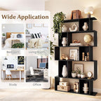 Giantex 5-Tier Bookshelves Set of 2, 10-Cube Geometric Bookcase - Image 6