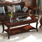 Rectangle Coffee Table for Living Room, Solid Wood Coffee Table - Image 7