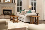 Live Edge Wood Cabin Style Log Pine and Cedar Coffee Table Living Room Decor - Image 5