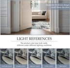 RELEANY Washable Area Rugs 10'x14 Non-Slip Modern Abstract Soft - Image 6