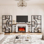 HolliWill 70.8" Tall Bookshelf Set of 2, Etagere Bookcase - Image 3