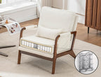 Mid Century Modern Chair Set of 2, Upholstered Lounge Arm Chair - Image 6
