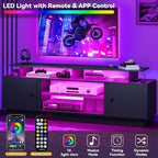 DWVO Modern TV Stand for 75 Inch TVs, Entertainment Center - Image 3