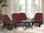 Malibu Lounge Living Accent Armchair Natural Rattan Wicker Handmade Design - Image 7