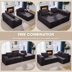 Modular Sectional Sofa Couches L-Shape Couch 3 Seat Modular Sofa Memory Foam - Image 8