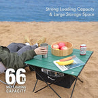 VILLEY Portable Camping Side Table, Ultralight Aluminum Folding Beach Table - Image 5