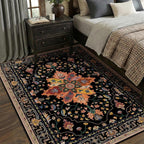 RELEANY Area Rugs 5'x7' Washable Non-Slip, Floral Vintage Distress Print - Image 4