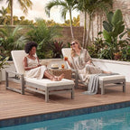 Outdoor Chaise Lounge Chair Set of 4, Patio Chaise Lounge Recliner - Image 4
