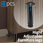 6 Inch Metal Furniture Legs Stainless Steel Adjustable Legs Black Metal Legs - Image 5