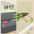 Arfntevss Stretch Sectional Couch Covers L Shaped Corner Sectional Sofa Cover - Image 4