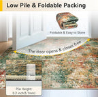 RELEANY Washable Area Rugs 9'x12' Non-Slip Modern Abstract Soft - Image 6