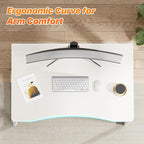 Huuger Folding Desk for Small Spaces, 31.5 Inch Foldable Computer Table - Image 5
