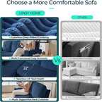 LINSY HOME Loveseat Sofa with Storage - Image 3
