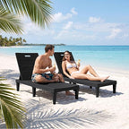 Greesum Outdoor Chaise Lounge Chairs Set of 2 - Image 7