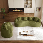 68.5" Loveseat Sofa for Living Room, Modern Luxury Plush Chenille Extra Deep - Image 9