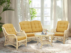Malibu Lounge Loveseat Natural Color, Sofa Natural Rattan Wicker Handmade Design - Image 5
