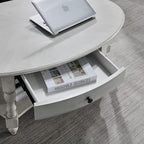 Solid Wood Oval Coffee Table - Image 6