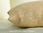Stellhome Burlap Throw Pillow Covers Solid Farmhouse Linen Pillowcase - Image 3