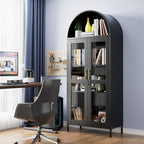VEXPOR 73" Tall Arched Display Cabinet - Image 8