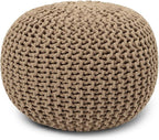REDEARTH Round Pouf Ottoman by REDEARTH