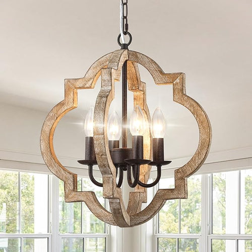 16 Inch Farmhouse Chandelier for Dining Room French Country Light Fixtures Over by DawnWhisper