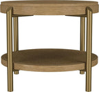Coaster Home Furnishings Arini 2-piece Round Coffee and End Table Set Sand Wash - Image 5