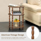 MaxSmeo Side Table with Charging Station, 3-Tier Small End Table with USB Ports - Image 6
