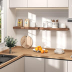 Fun Memories 20 Inch Floating Shelves Wall-Mounted, Engineered Wood Wall Shelves - Image 2