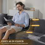 158" U Shaped Convertible Modular Couch, Cloud Couch Sectional - Image 3